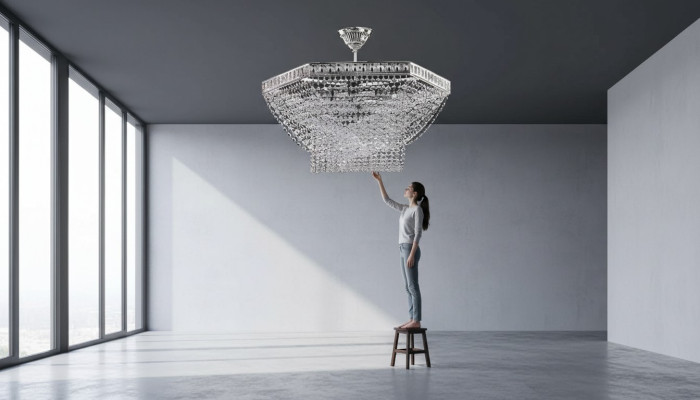 Luxury chandelier ceiling light silver crystal chandelier ceiling lamp