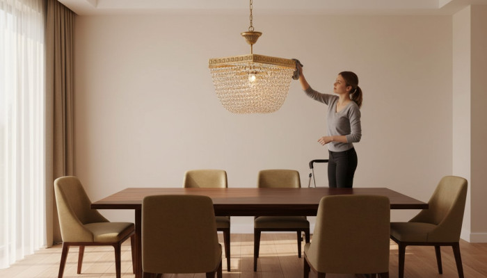 Ceiling Lamp Ceiling Light Luxury Gold Chandelier Crystal Style