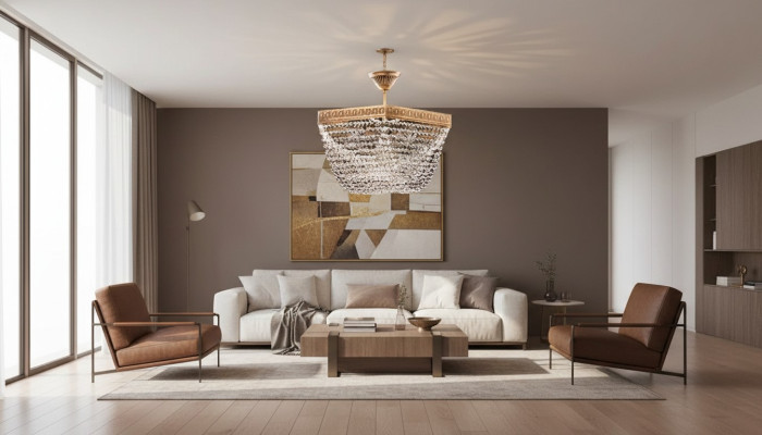 Ceiling Lamp Ceiling Light Luxury Gold Chandelier Crystal Style