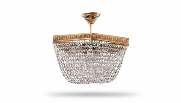 Ceiling Lamp Ceiling Light Luxury Gold Chandelier Crystal Style