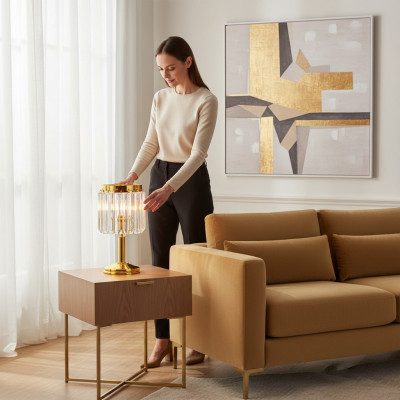Table lamp table light lamp lights luxury gold lamps table crystal