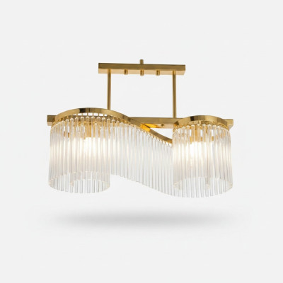 Chandelier Ceiling Light Luxury Gold Ceiling Lamp Glass Modern