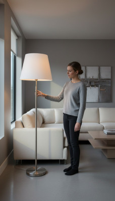 Floor lamp standing lamp stand metal lights lamps lamp white modern