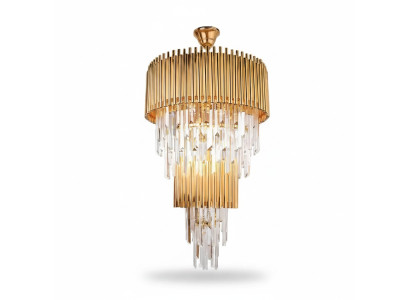 Luxury Chandelier Ceiling Light Gold Ceiling Lamp Crystal XXL