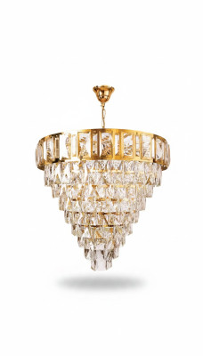 Chandelier Ceiling Light Luxury Gold Ceiling Lamp Crystal Chandelier 80x90cm