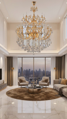 Royal luxury chandelier ceiling light gold ceiling lamp crystal chandelier