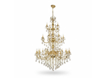 Luster Chandelier Ceiling Light XXL Luxury Gold Ceiling Lamp Crystal