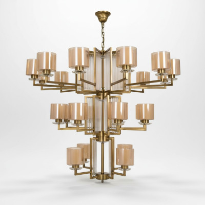 Ceiling fixture chandelier luxury gold ceiling lamp glass modern