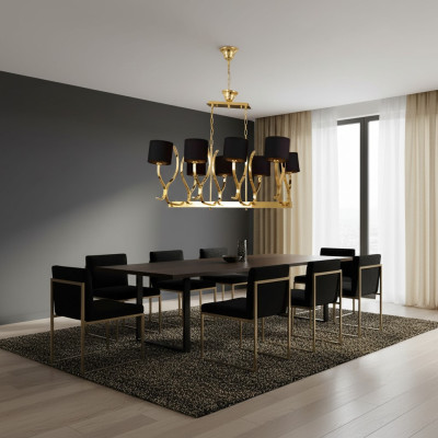 Chandelier Ceiling Light XXL Lamp Gold Ceiling Lamp Metal Chandelier