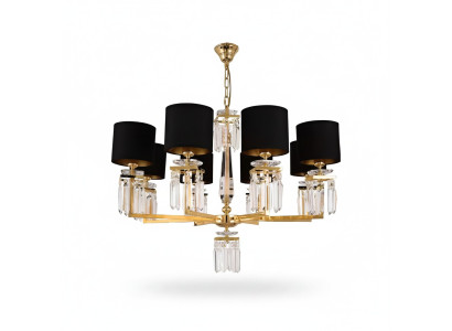 Chandelier Ceiling Light Gold Ceiling Lamp Crystal Black