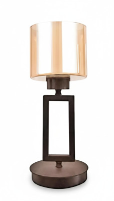 Table lamp tabletop lamp lamp lighting glass gold lamps table black