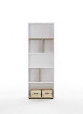 Bookshelf Freestanding Shelf Children's Shelf Cabinet Bookshelf Wood White New