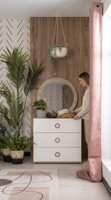 Dresser group with mirror dressers wood white bedroom wardrobe set