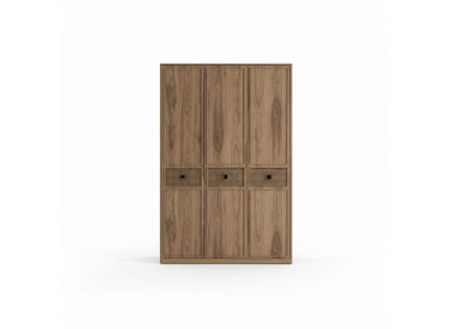 Wardrobe Cabinet Wooden Cabinet Bedroom Furniture Wood Brown New