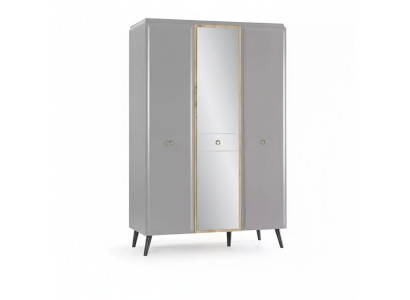 Wardrobe Cabinet Wooden Cabinet Bedroom Furniture Wood Gray Luxury