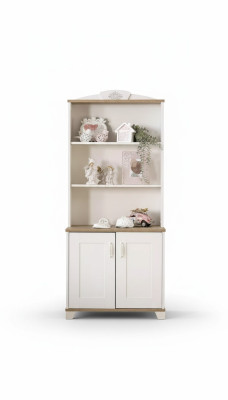 Bookshelf, bookcase, floor standing shelf, children's shelf, wood shelf, white, new