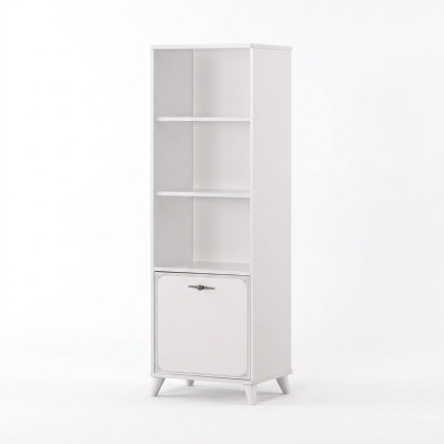 Bookshelf, Book Cabinet, Standing Shelf, Children's Shelf, Shelf Wood White Shelves