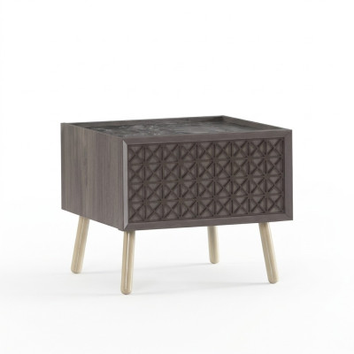 Bedroom Nightstand Night Console Wood Gray Children's Nightstand Luxury