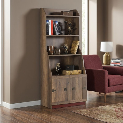 Children's shelf bookshelf bookcase standing shelf wooden shelf brown cabinet