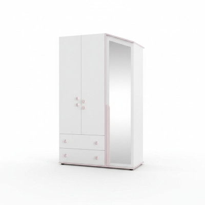 Design wardrobe wooden cabinet cabinet furniture wood mirror white new