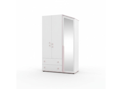Design wardrobe wooden cabinet cabinet furniture wood mirror white new