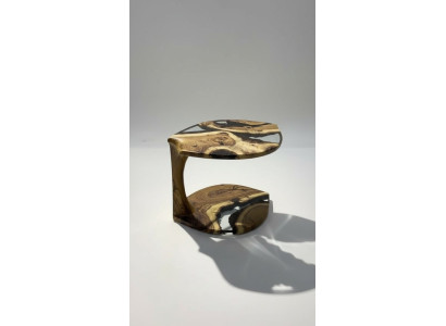 Coffee Table Side Table Coffee Table Epoxy Resin Brown Living Room Design