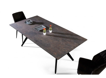 Extendable dining table kitchen table black wood table