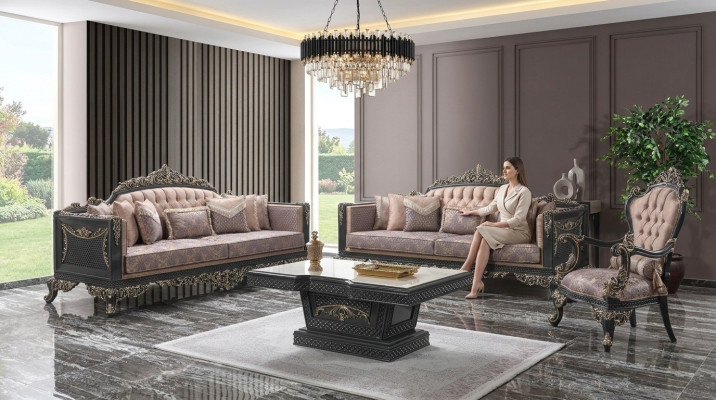 Luxury sofa set complete couch set gray upholstered sofa fabric sofa sofa