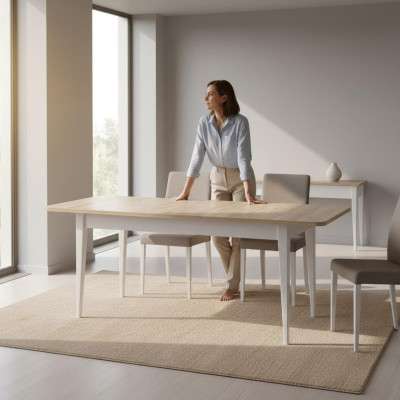Extendable Dining Table Dining Table Wood Gray Dining Table