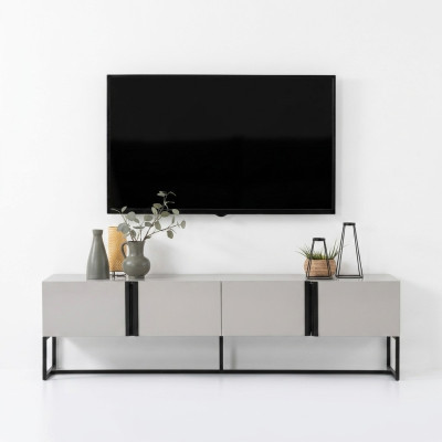 Sideboard TV stand cabinet RTV lowboard living room white wood modern