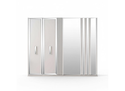 Luxury Wardrobes Design Wardrobe Mirror Large White Wood Modern