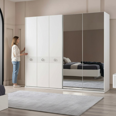 Wardrobe cupboards white bedroom mirror wardrobes wood