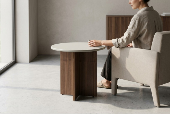 Table, side table, coffee table, living room, gray, wood, design, furniture