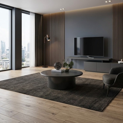 Coffee table, side table, living room table, gray wood design furniture
