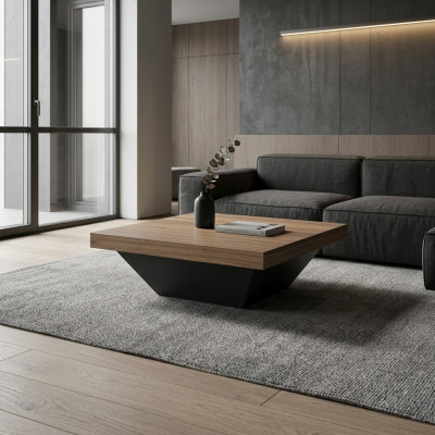 Coffee table table side table living room brown wooden table design furniture