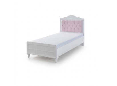 Child's bed bed children's room children's room furniture pink wood Chesterfield
