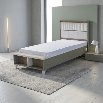 Bunk bed children's bed children's room children's room furniture gray wood