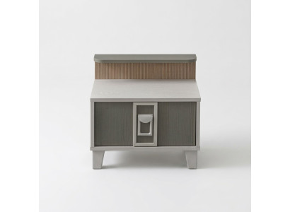 Bedside table nightstands consoles wood children's room modern gray girls