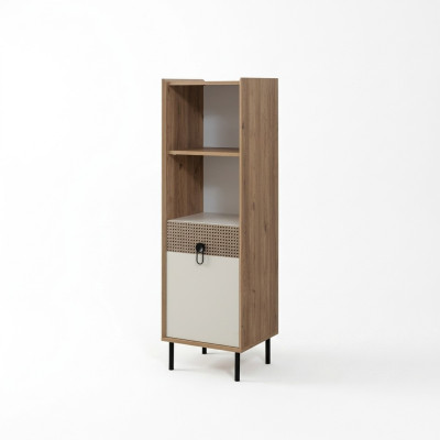 Bookshelf Cabinet Office Shelf Wood Wooden Cabinet Brown Children's Room