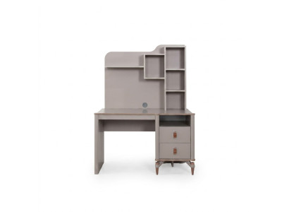 Desk Office Table Computer Desk Beige Office Furniture Wood Table Shelves