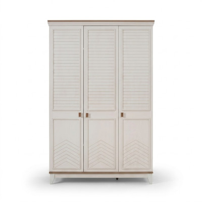 Children's wardrobe, clothes wardrobe, wooden wardrobe, cabinet, wood, white, modern