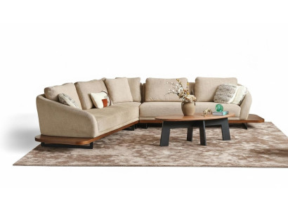 Upholstered sofa corner sofa L-shaped sofa living room landscape sofas beige modern
