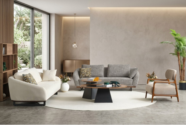 Mega set sofas three-seater armchairs sofa fabric fabric sofa upholstered sofa 3+3+1+1