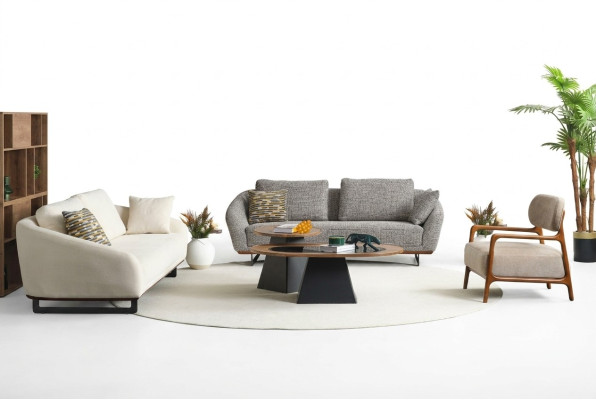 Mega set sofas three-seater armchairs sofa fabric fabric sofa upholstered sofa 3+3+1+1