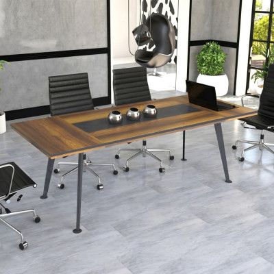 Conference table, meeting tables, conference furniture, large table, brown, wood