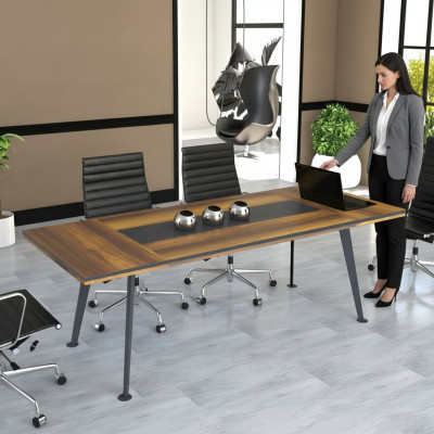 Conference furniture conference table meeting tables large table brown wood
