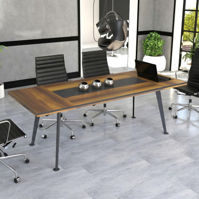 Conference furniture conference table meeting tables large table brown wood