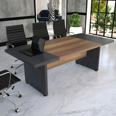 Conference table, meeting tables, conference furniture, large table, brown wood