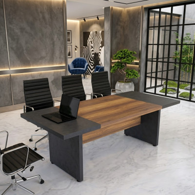 Conference table meeting tables conference furniture large table brown wood