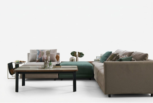 Corner sofa L shape sofa living landscape fabric sofa upholstered sofas beige design